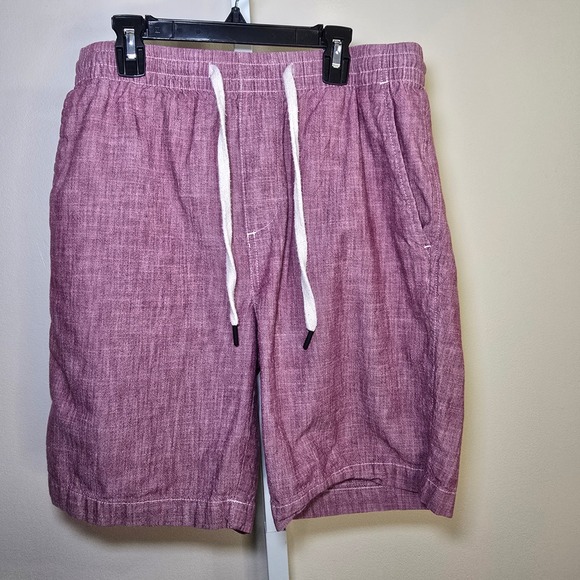 Banana Republic Other - Banana‎ Republic Mens Shorts Medium Burgandy Drawstring Casual
